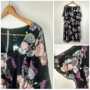 Torrid Disney Princess Ruffle Sleeve Skater Dress